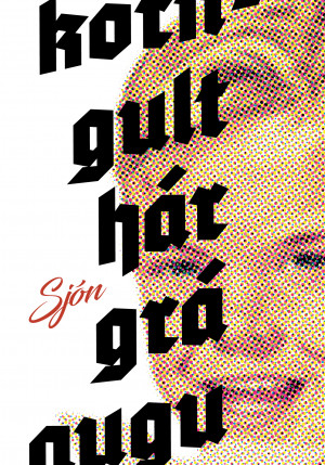 korngult hár, grá augu